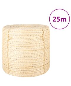 Frânghie, 25 m, sisal 100%, 6 mm