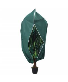 Protecție de fleece pt plante, cu fermoar, 70 g/m², 3,93x3 m