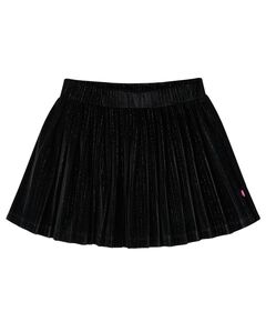 Fusta plisată pentru copii cu lurex, negru, 116