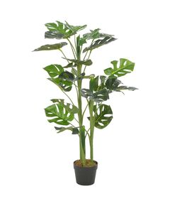 Plantă artificială monstera cu ghiveci, verde, 100 cm