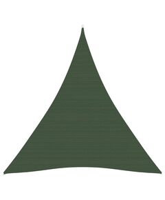 Pânză parasolar, verde închis, 5x6x6 m, 160 g/m², hdpe