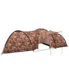 Cort camping tip iglu, 8 persoane, camuflaj, 650x240x190 cm