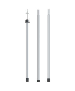 Stâlp telescopic pentru prelată, 102-260 cm, aluminiu