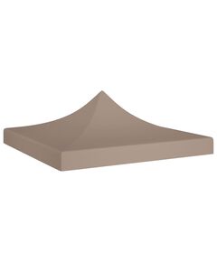 Acoperiș pentru cort de petrecere, gri taupe, 3x3 m, 270 g/m²