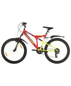 Bicicletă montană cu 21 viteze, roată 26 inci, roșu, 49 cm