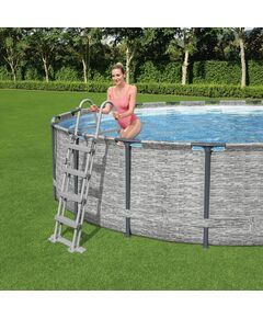 Bestway scară de siguranță piscină cu 4 trepte flowclear, 122 cm