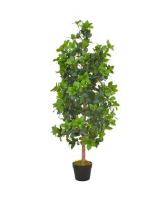 Plantă artificială dafin cu ghiveci, verde, 120 cm