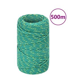 Frânghie de barcă, verde, 2 mm, 25 m, polipropilenă