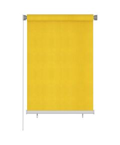 Jaluzea tip rulou de exterior, galben, 100x140 cm, hdpe