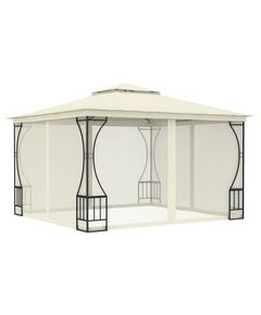 Pavilion cu plase, crem, 300 x 300 x 265 cm