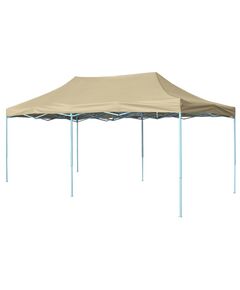 42507  foldable tent pop-up 3x6 m cream white