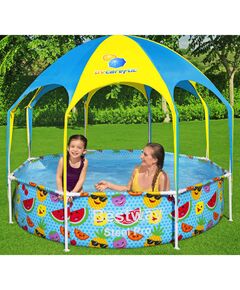 Bestway piscină supraterană copii steel pro, protecție uv, 244x51 cm