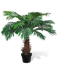 Palmier cycas artificial cu aspect natural și ghiveci 80 cm