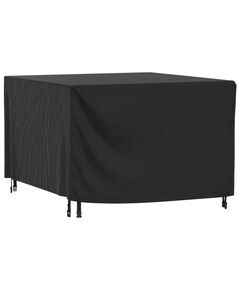 Husă mobilier de grădină negru 135x135x90 cm impermeabilă 420d