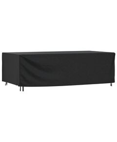 Husă mobilier de grădină negru 300x140x90 cm impermeabilă 420d