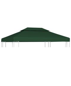 Copertină de rezervă acoperiș pavilion, verde, 3x4 m, 310 g/m²