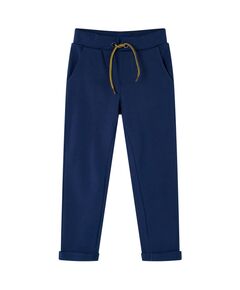 Pantaloni pentru copii cu șnur, bleumarin, 128