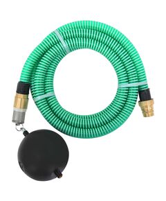 Furtun de aspirație cu racorduri din alamă, verde 1,1" 3 m, pvc