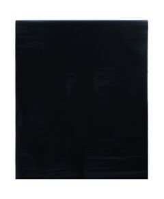 Folie pentru fereastră statică, negru mat, 45x1000 cm, pvc