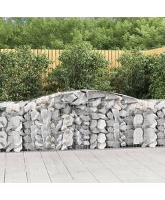 Coșuri gabion arcuite 4 buc, 400x50x80/100 cm, fier galvanizat