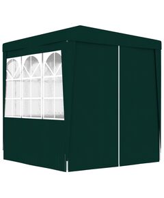 Cort de petrecere profesional cu pereți verde 2 x 2 m, 90 g/m²