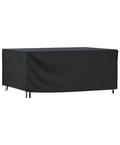 Husă mobilier de grădină negru 225x143x90 cm impermeabilă 420d