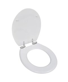 Capac wc cu închidere silențioasă alb mdf design simplu