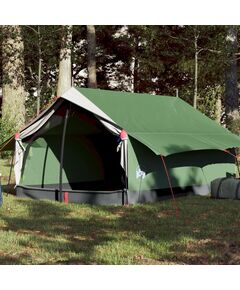 Cort de camping 2 persoane, verde, 193x122x96 cm, tafta 185t