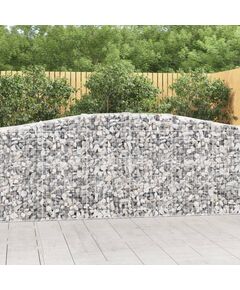 Coșuri gabion arcuite 4 buc, 400x50x100/120 cm fier galvanizat