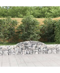 Coș gabion arcuit 300x30x40/60 cm, fier galvanizat