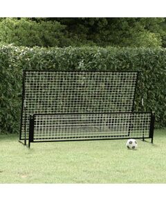 Poartă de fotbal de ricoșeu 2-în-1, 202x104x120 cm, oțel