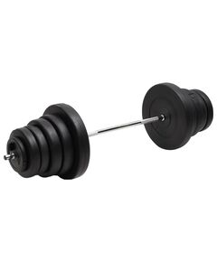 Set halteră ondulată cu greutăți, 90 kg