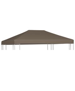 Acoperiș pentru pavilion, 310 g/m², gri taupe, 3 x 4 m