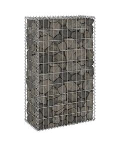 Perete gabion cu capace, 60 x 30 x 100 cm, oțel galvanizat