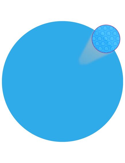 Folie solară rotundă din pe pentru piscină, 549 cm,  albastru