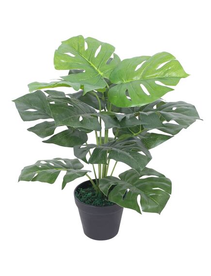 Plantă artificială monstera cu ghiveci, 45 cm, verde