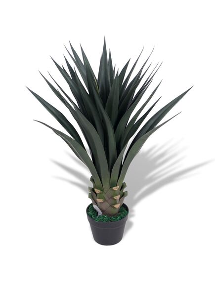 Plantă yucca artificială cu ghiveci, 85 cm, verde