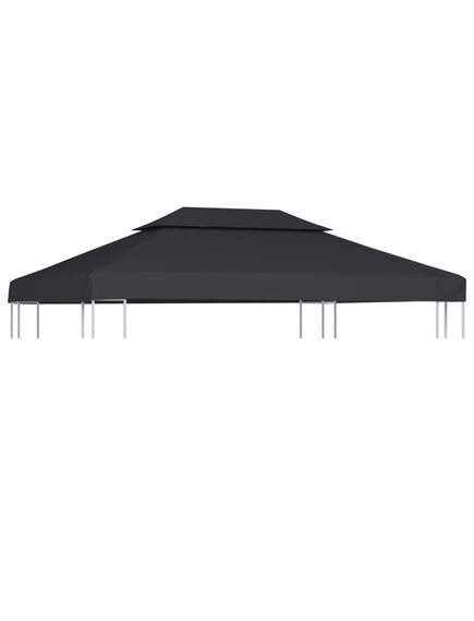 Acoperiș de pavilion, 2 niveluri, antracit, 4x3 m, 310 g/m²