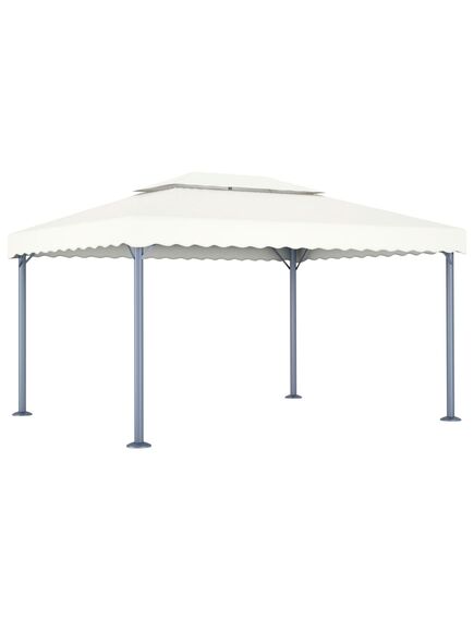 48062  gazebo 400x300 cm cream aluminium