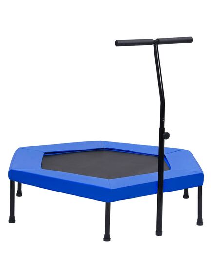 Trambulină de fitness mâner și margine siguranță 122 cm hexagon