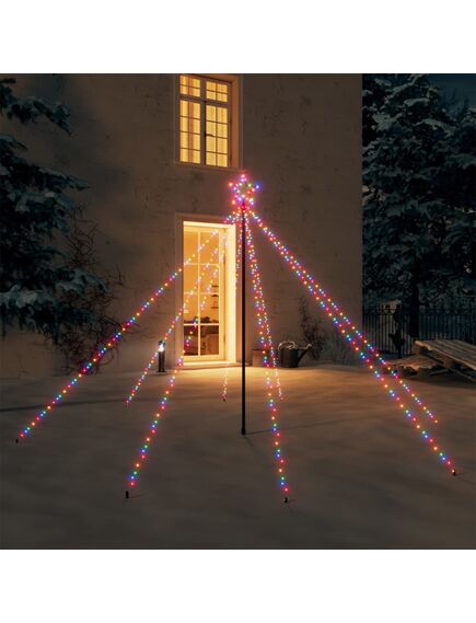 Cascadă lumini pentru brad de crăciun 400 led-uri colorat 2,5 m