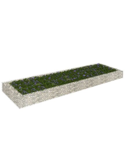 Strat înălțat de gabion, 300x100x20 cm, oțel galvanizat