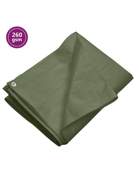 Prelată 260 g/m², verde, 4x6 m, hdpe