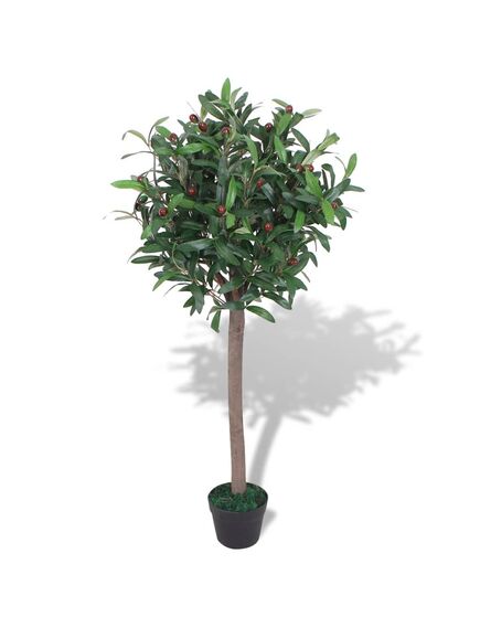 Dafin artificial cu ghiveci, 120 cm, verde