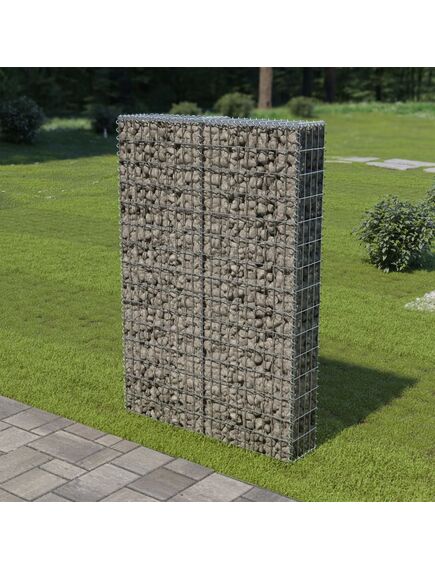 Perete gabion cu capace, 100 x 20 x 150 cm, oțel galvanizat