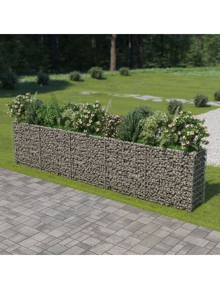 Strat înălțat gabion, 450 x 50 x 100 cm, oțel galvanizat