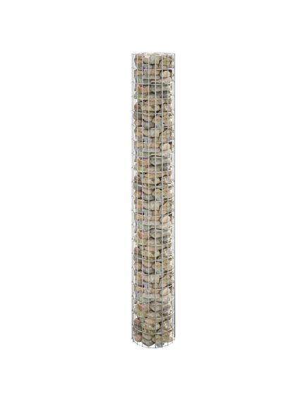 Stâlp de gabion, Ø30x200 cm, oțel galvanizat, circular