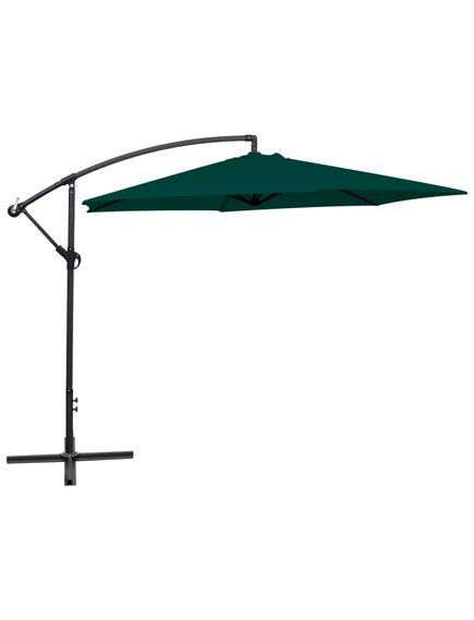 Umbrelă de soare suspendată, 3 m, verde