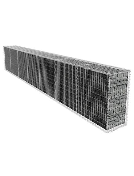 Perete gabion cu capac, 600 x 50 x 100 cm, oțel galvanizat