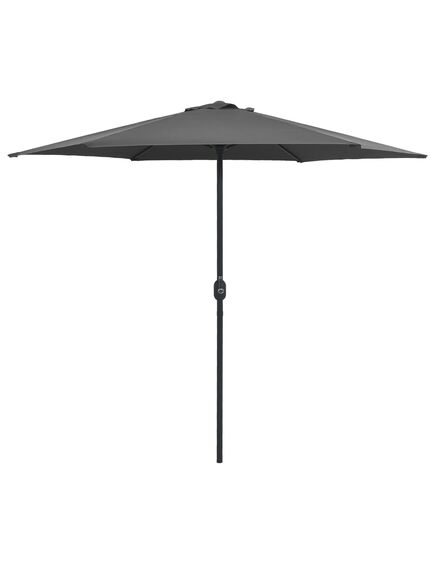 Umbrelă de soare cu stâlp aluminiu, antracit, 270 x 246 cm